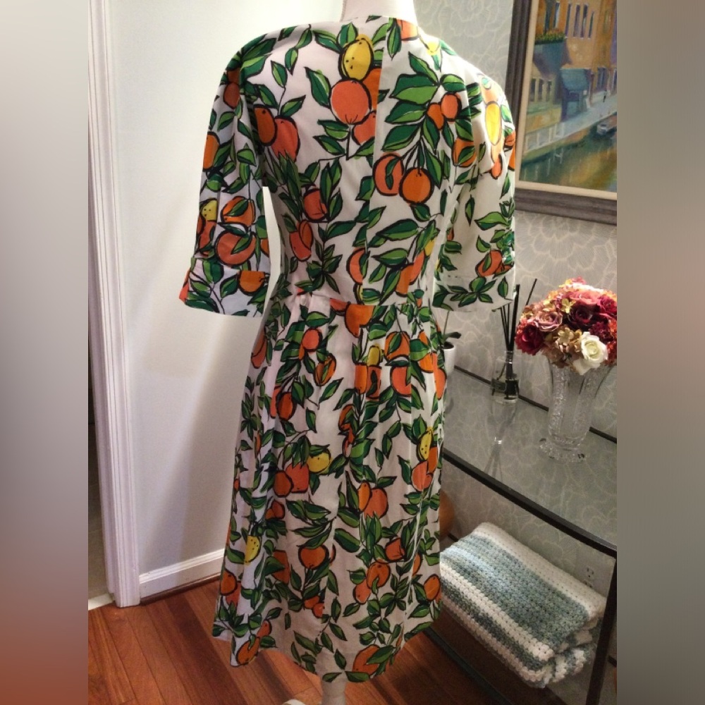 PRICE DROP! Gorgeous Citrus Print Dress w pockets - Picture 12 of 16